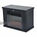 HomCom 14" 1000W Free Standing Electric Fireplace - Black - B01KW7D8ZE